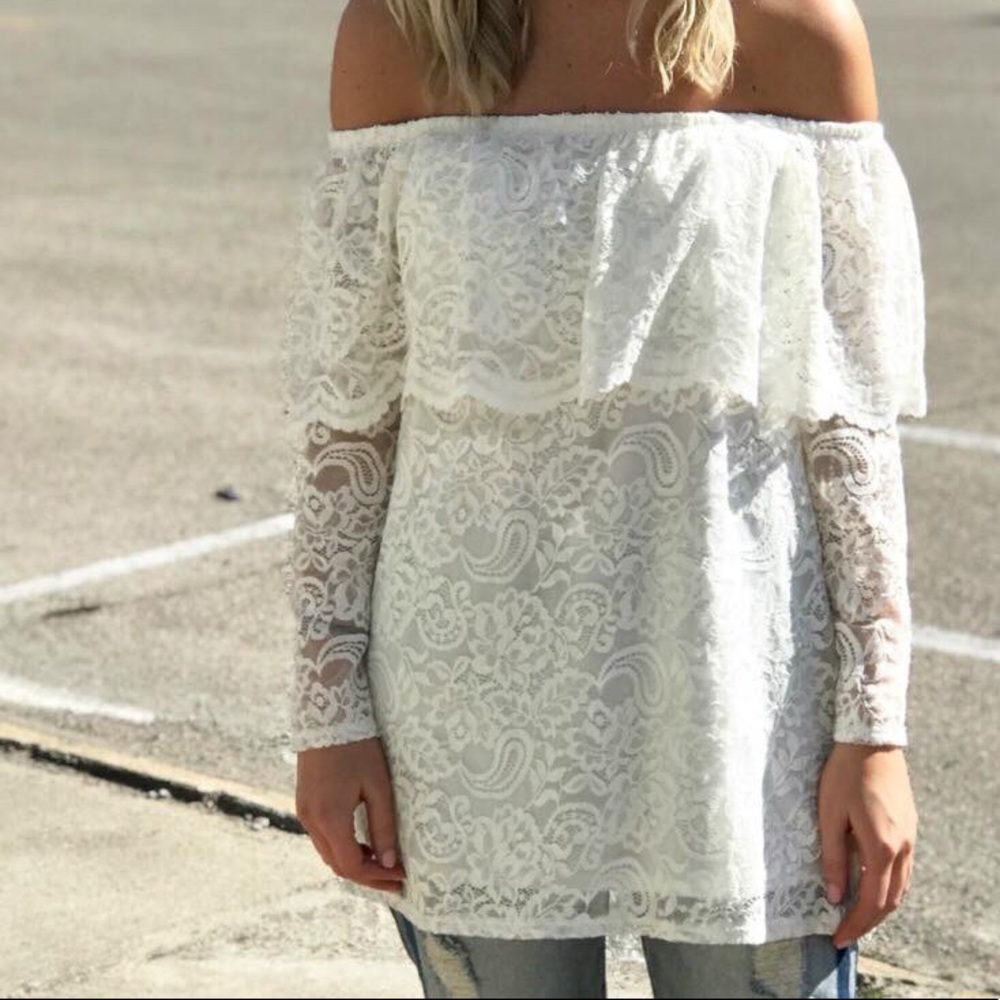 White Lace Top